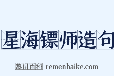 星海镖师造句是什么意思的图片